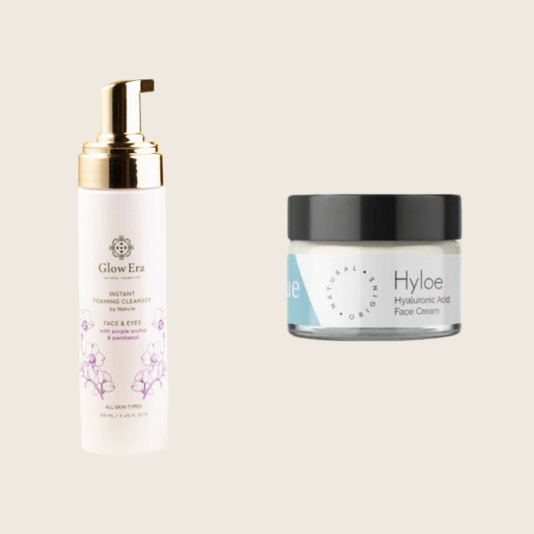 Aφρός Καθαρισμού Glow Era + Hyloe 24ωρη Κρέμα Προσώπου Eesome